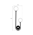 Celsus Soft Two Glass U Model Chrome Wall Sconce - Heka Lighting & Trading Limited