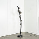 Labranda 6 Smoked Glass Black Leather Floor Lamp