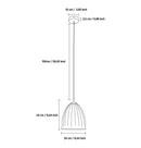 Dakar Transparent Glass Pendant Light Chandelier 25 Cm - Heka Lighting & Trading Limited