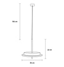 Delhi Marble Antique Led Pendant Light Chandelier 30 Cm - Heka Lighting & Trading Limited
