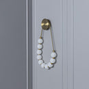 Doradus 10's White Acrylic Globe Brushed Brass Led Wall Sconce - Heka Lighting & Trading Limited
