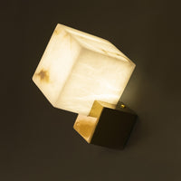 Doris White Cube Antique Marble Led Wall Sconce - Heka Lighting & Trading Limited