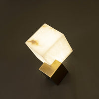 Doris White Cube Antique Marble Led Wall Sconce - Heka Lighting & Trading Limited
