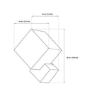 Doris White Cube Antique Marble Led Wall Sconce - Heka Lighting & Trading Limited