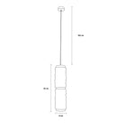 Dubbo Double Glass Gold Led Pendant Light Chandelier - Heka Lighting & Trading Limited