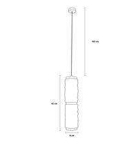 Dubbo Double Glass Gold Led Pendant Light Chandelier - Heka Lighting & Trading Limited