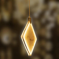 Duha Square Marble Led Pendant Light Chandelier 40 Cm - Heka Lighting & Trading Limited