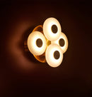 Efes Brushed Brass Marble Led Wall Sconce - Heka Lighting & Trading Limited
