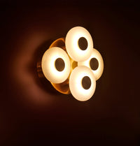 Efes Brushed Brass Marble Led Wall Sconce - Heka Lighting & Trading Limited