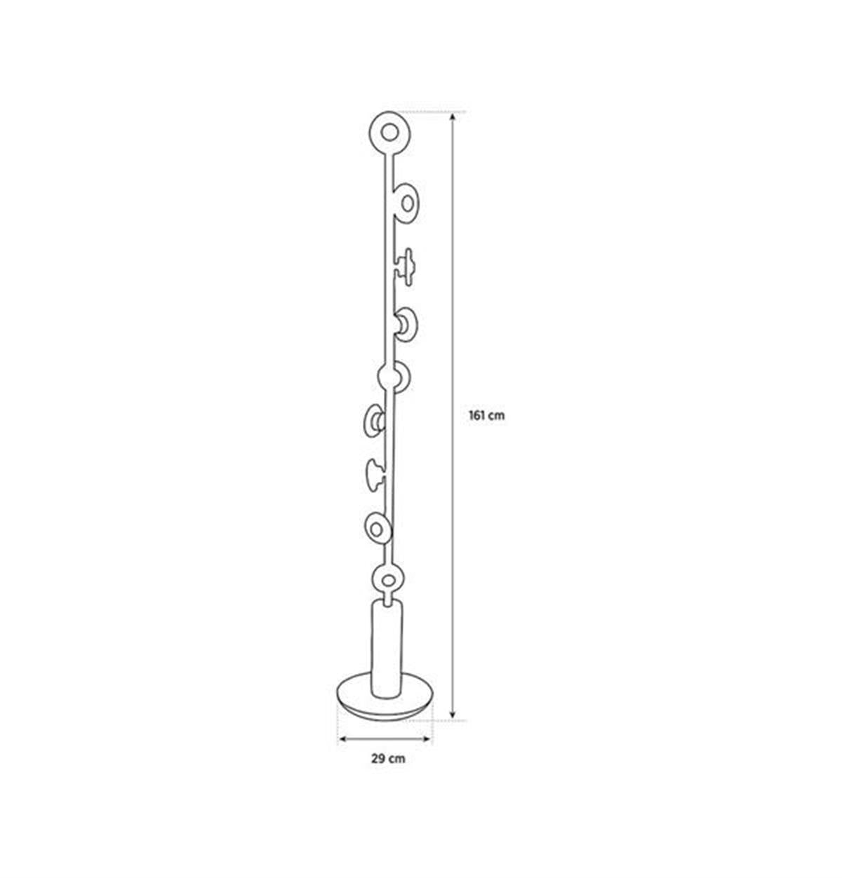 Efes Helezon Marble Brushed Brass Floor Lamp - Heka Lighting & Trading Limited