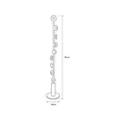 Efes Helezon Marble Brushed Brass Floor Lamp - Heka Lighting & Trading Limited