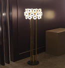Efes Marble Brushed Brass Floor Lamp - Heka Lighting & Trading Limited