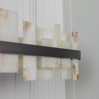 Ekho Marble Platinum Dining Table Pendant Light Chandelier 120 Cm - Heka Lighting & Trading Limited