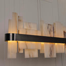Ekho Marble Platinum Dining Table Pendant Light Chandelier 120 Cm - Heka Lighting & Trading Limited