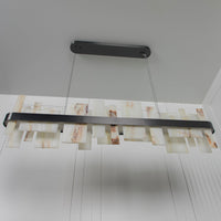Ekho Marble Platinum Dining Table Pendant Light Chandelier 120 Cm - Heka Lighting & Trading Limited