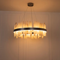 Ekho Marble Platinum Pendant Light Chandelier 80 Cm - Heka Lighting & Trading Limited