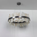 Ekho Marble Platinum Pendant Light Chandelier 80 Cm - Heka Lighting & Trading Limited