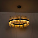 Ekho Marble Platinum Pendant Light Chandelier 80 Cm - Heka Lighting & Trading Limited