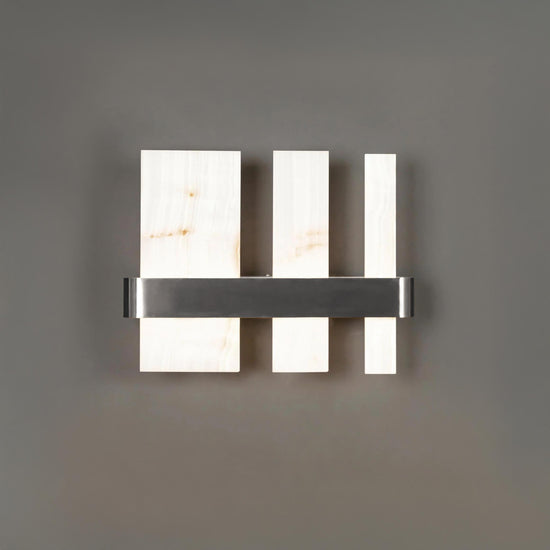 Ekho Marble Platinum Wall Sconce