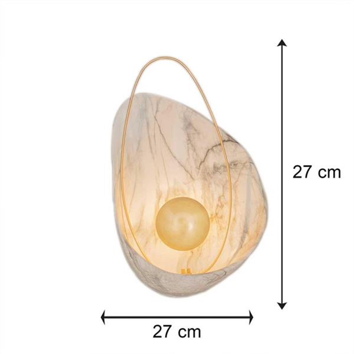 Erciyes White Antique Marble Wall Sconce - Heka Lighting & Trading Limited