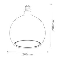 Erd-303 Strip Filament Led Smoked Glass 6W 2500K E27 - Heka Lighting & Trading Limited