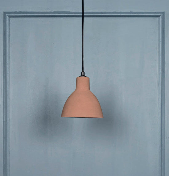Pot Concrete Red Pendant Light