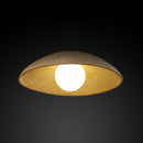 Flora Brown Ceramic Opal Glass Wall Sconce 26 Cm - Heka Lighting & Trading Limited