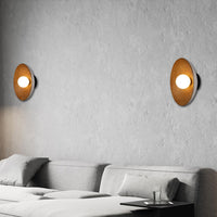 Flora Brown Ceramic Opal Glass Wall Sconce 26 Cm - Heka Lighting & Trading Limited