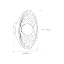 Flora Brown Ceramic Opal Glass Wall Sconce 26 Cm - Heka Lighting & Trading Limited