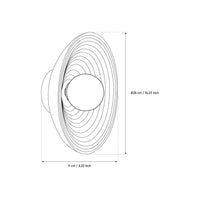 Flora Brown Ceramic Opal Glass Wall Sconce 26 Cm - Heka Lighting & Trading Limited