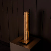 Gabon Marble Brushed Brass Table Lamp - Heka Lighting & Trading Limited