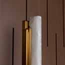 Gabon Marble Brushed Brass Table Lamp - Heka Lighting & Trading Limited
