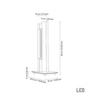 Gabon Marble Brushed Brass Table Lamp - Heka Lighting & Trading Limited