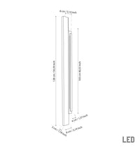 Gabon Marble Brushed Brass Wall Sconce 128 Cm - Heka Lighting & Trading Limited