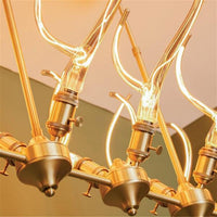 Galata 10-Piece Antique Glass Dining Table Chandelier - Heka Lighting & Trading Limited