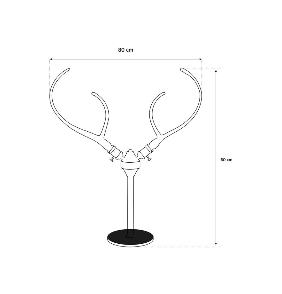 Galata 2-Piece Deer Antler Table Lamp - Heka Lighting & Trading Limited