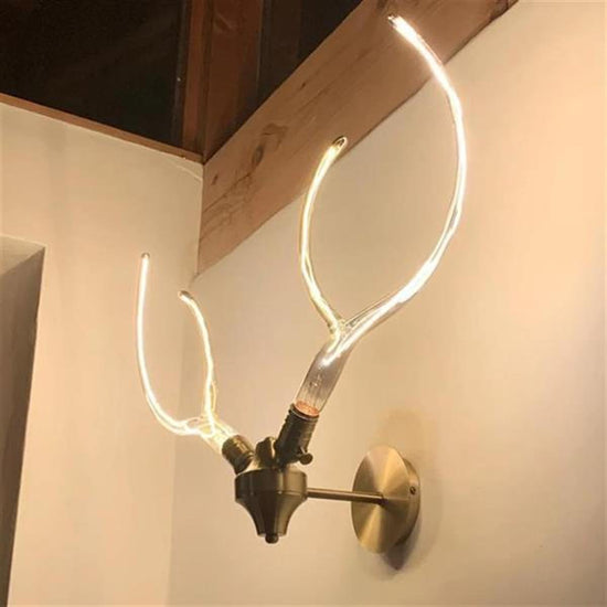 Galata Antique Deer Antler Wall Sconce