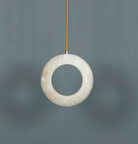 Gamba Antique White Marble Led Pendant Light Chandelier 20 Cm - Heka Lighting & Trading Limited