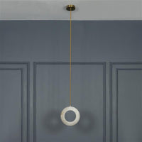 Gamba Antique White Marble Led Pendant Light Chandelier 20 Cm - Heka Lighting & Trading Limited