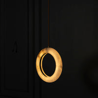 Gamba Antique White Marble Led Pendant Light Chandelier 25 Cm - Heka Lighting & Trading Limited