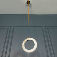 Gamba Antique White Marble Led Pendant Light Chandelier 25 Cm - Heka Lighting & Trading Limited