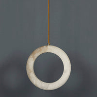 Gamba Antique White Marble Led Pendant Light Chandelier 25 Cm - Heka Lighting & Trading Limited
