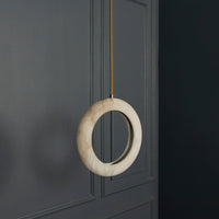 Gamba Antique White Marble Led Pendant Light Chandelier 25 Cm - Heka Lighting & Trading Limited