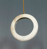 Gamba Antique White Marble Led Pendant Light Chandelier 25 Cm - Heka Lighting & Trading Limited