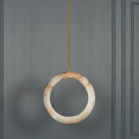 Gamba Antique White Marble Led Pendant Light Chandelier 30 Cm - Heka Lighting & Trading Limited
