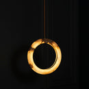 Gamba Antique White Marble Led Pendant Light Chandelier 30 Cm - Heka Lighting & Trading Limited