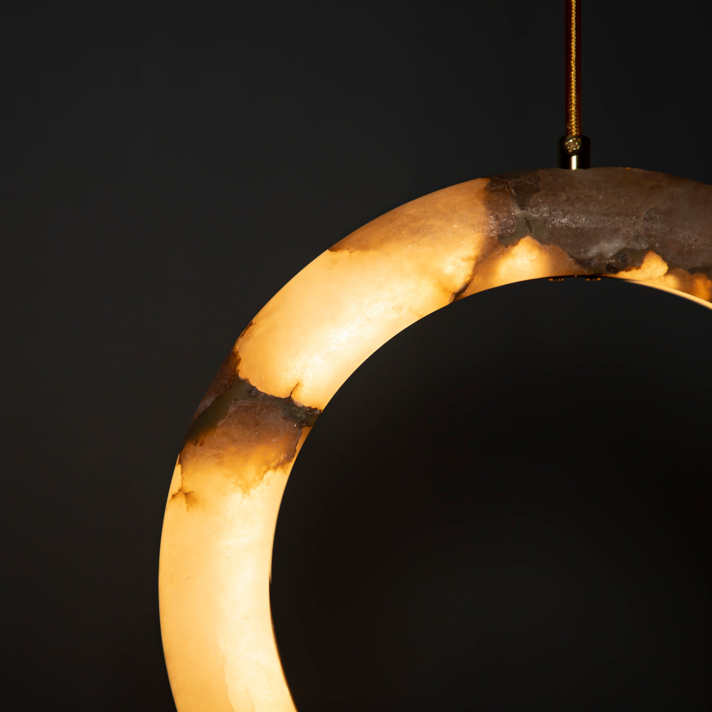 Gamba Antique White Marble Led Pendant Light Chandelier 30 Cm - Heka Lighting & Trading Limited