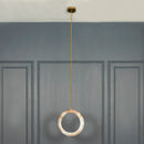 Gamba Antique White Marble Led Pendant Light Chandelier 30 Cm - Heka Lighting & Trading Limited