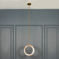 Gamba Antique White Marble Led Pendant Light Chandelier 30 Cm - Heka Lighting & Trading Limited