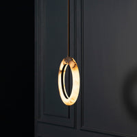 Gamba Antique White Marble Led Pendant Light Chandelier 30 Cm - Heka Lighting & Trading Limited